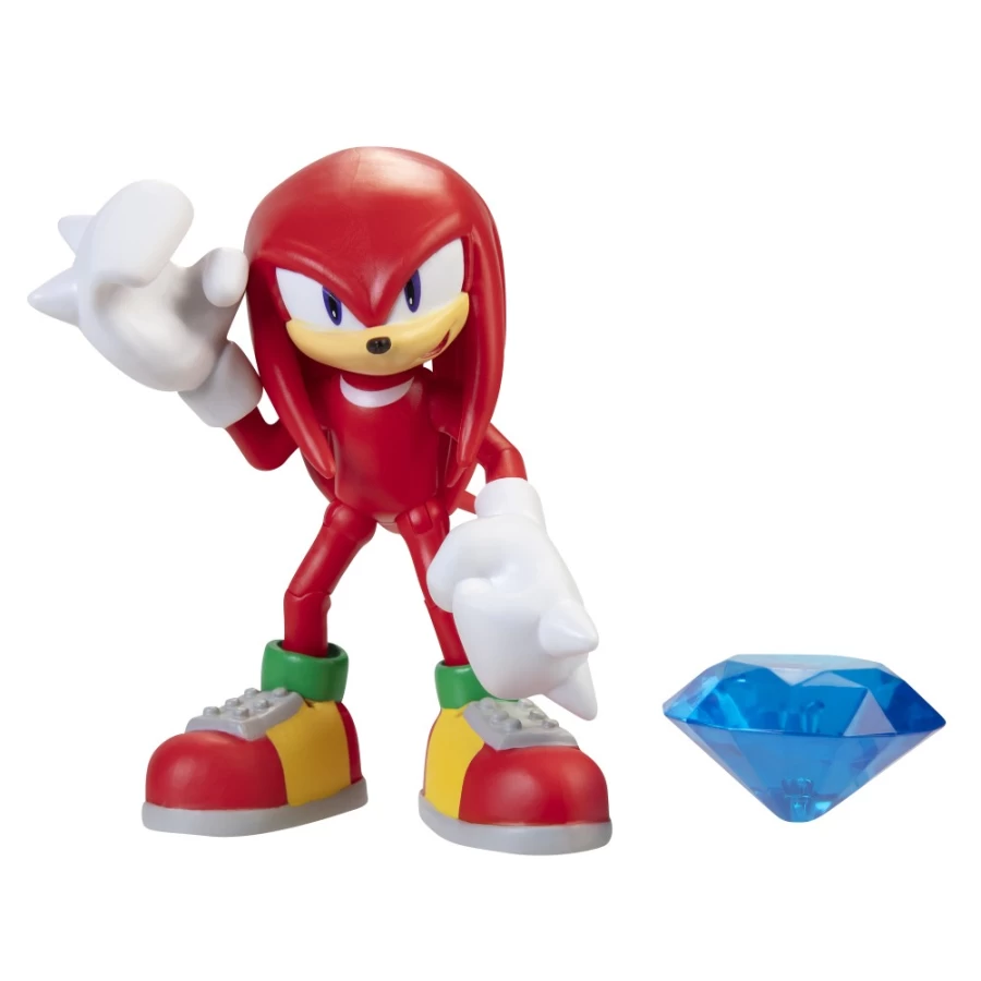 Sonic The Hedgehog Knuckles with Chaos Emerald 4-Inch Action Figure