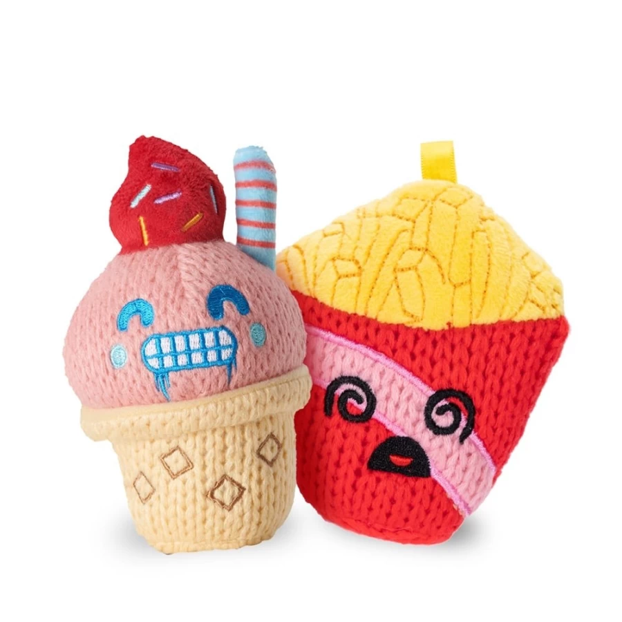 Ami-Amis 4-Inch Bean & Francois Plush Toy 2-Pack - Soft Stuffed Animal Gift Set