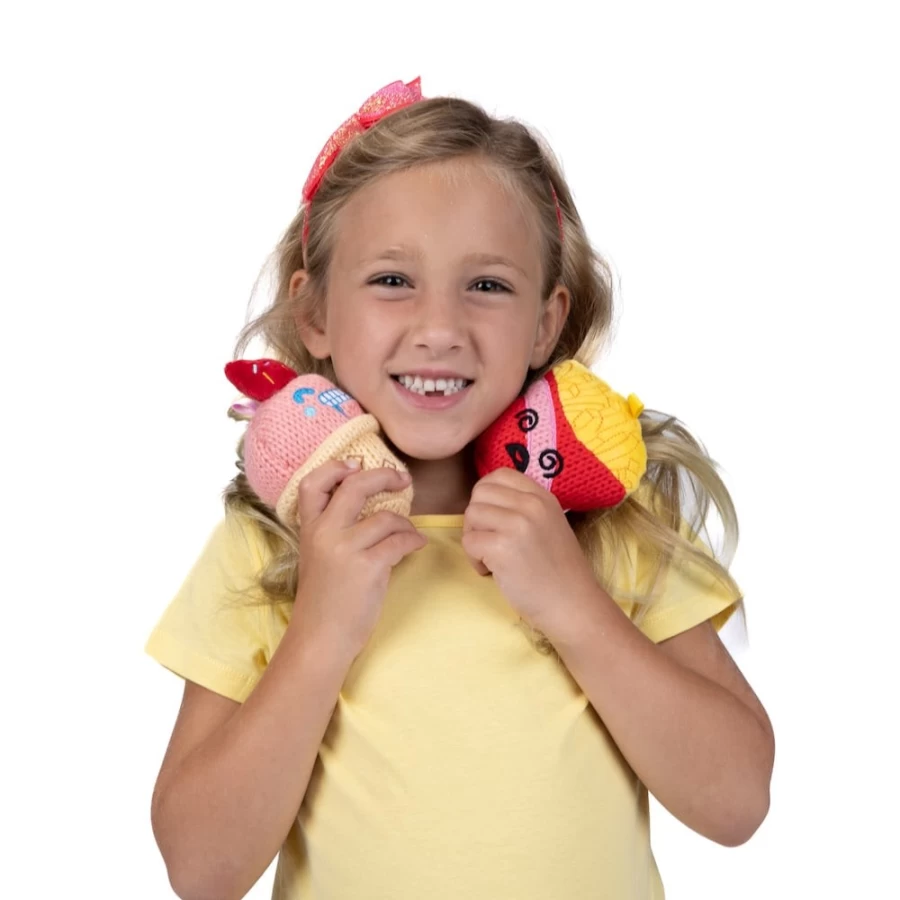 Ami-Amis 4-Inch Bean & Francois Plush Toy 2-Pack - Soft Stuffed Animal Gift Set