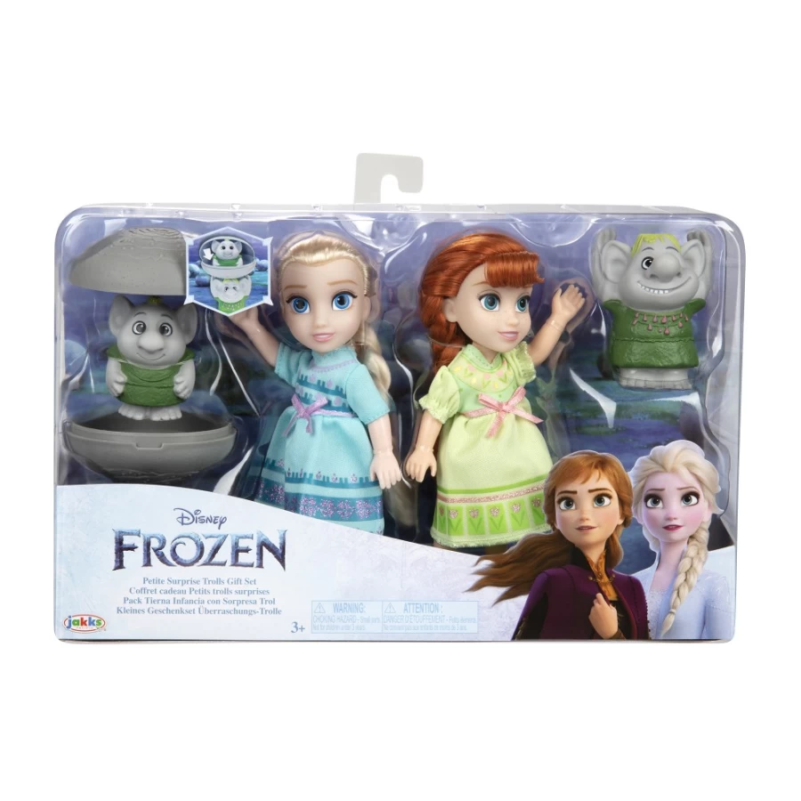 "Frozen Petite Trolls Gift Set – Mini Collectible Dolls for Kids"