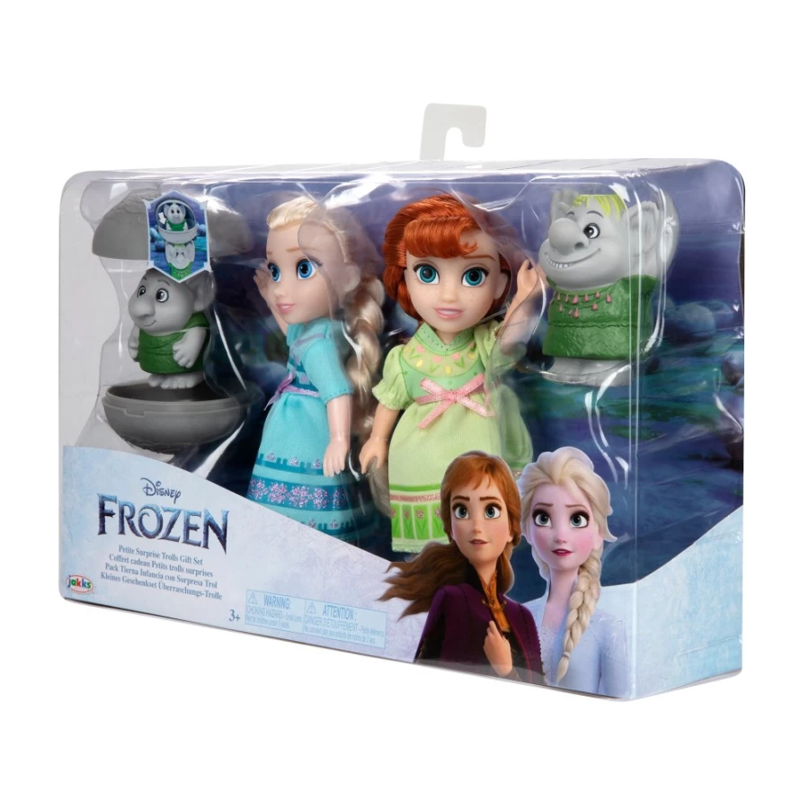 "Frozen Petite Trolls Gift Set – Mini Collectible Dolls for Kids"