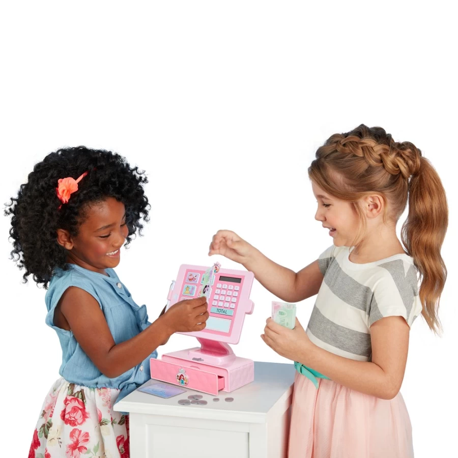 DPSK Shop 'N Play Interactive Kids Cash Register Toy with Scanner, Play Money & Calculator