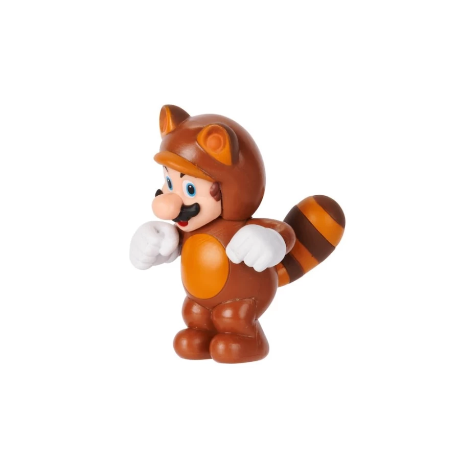 Super Mario Bros Tanooki Mario 2.5-Inch Poseable Action Figure – Super Mario Collectible