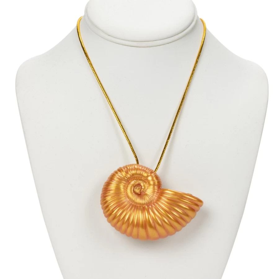 "TLM Singing Seashell Pendant Necklace – Unique Musical Beach Jewelry Gift"