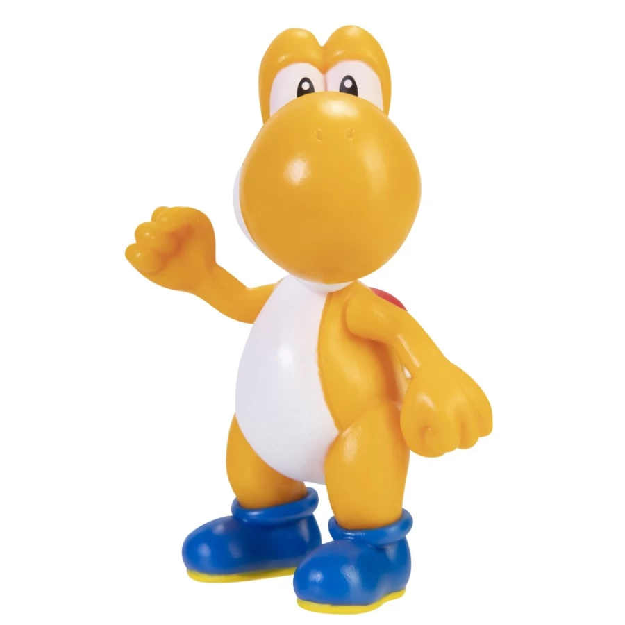 Super Mario Orange Yoshi 2.5-Inch Articulated Action Figure – Collectible Posable Character