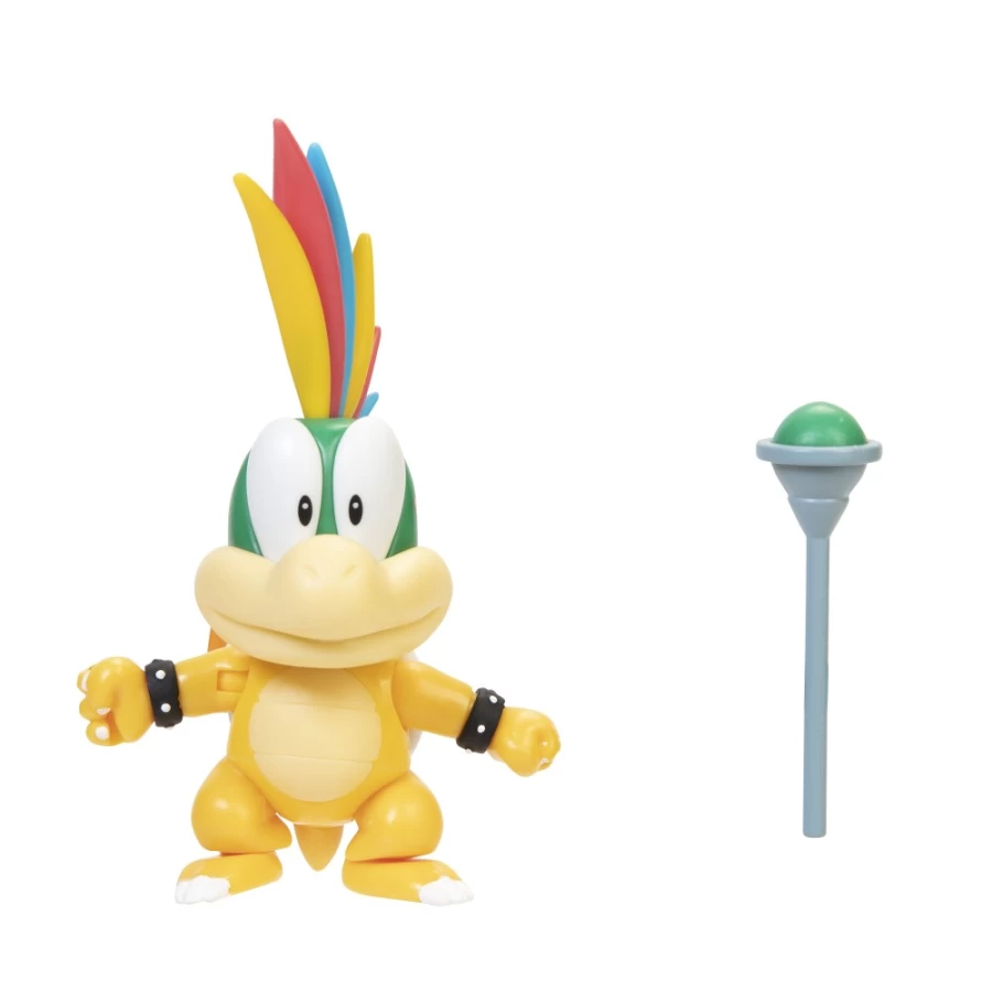 Super Mario Lemmy Koopa 4-Inch Articulated Action Figure with Wand