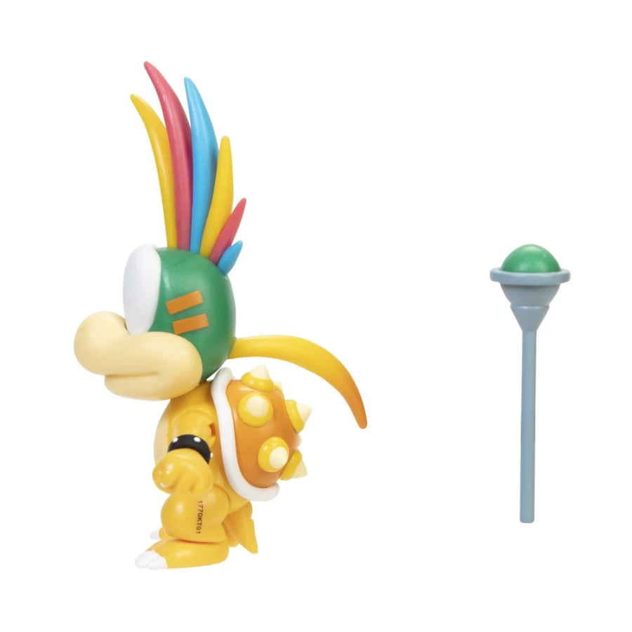 Super Mario Lemmy Koopa 4-Inch Articulated Action Figure with Wand