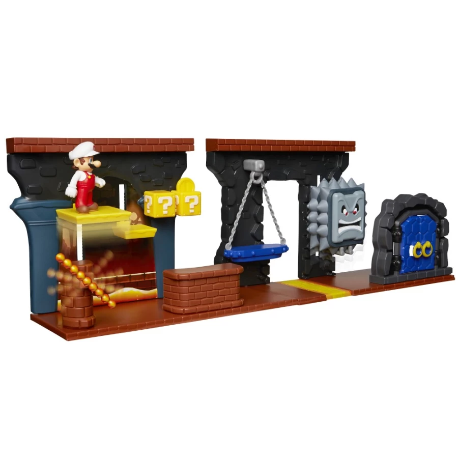 Super Mario Deluxe Dungeon Adventure Playset – Official Nintendo Collectible Toy for Kids