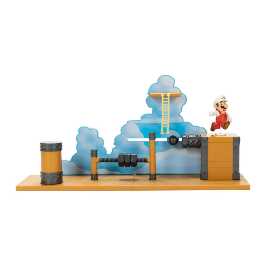 Super Mario Airship Deck Playset – Interactive Building Toy for Kids & Collectors