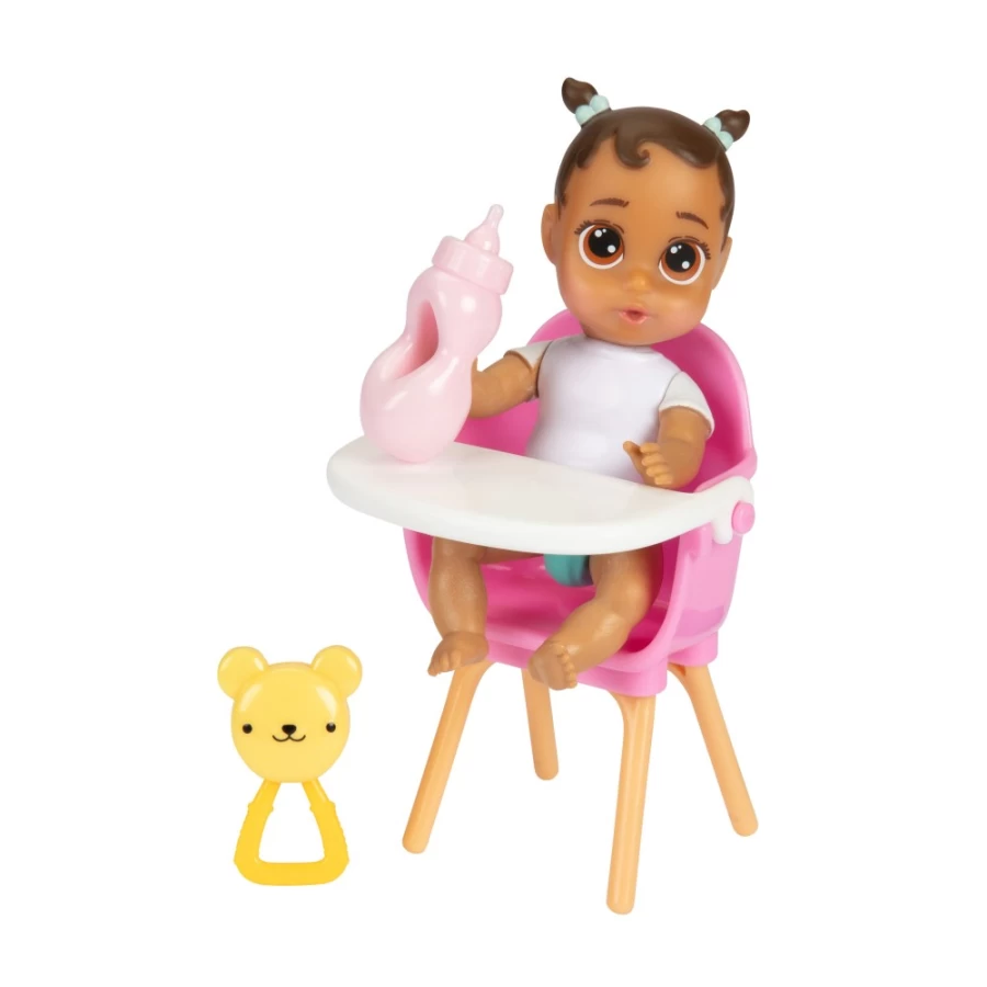 "Perfectly-Cute My Lil 4 Babies Doll with Brown Pigtails & Brown Eyes – 4 Surprises Included"
