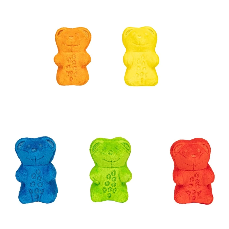 Haribo Goldbears Mini Plush Stuffed Animals 5-Pack Assortment