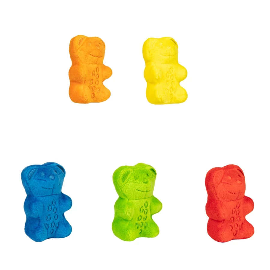 Haribo Goldbears Mini Plush Stuffed Animals 5-Pack Assortment
