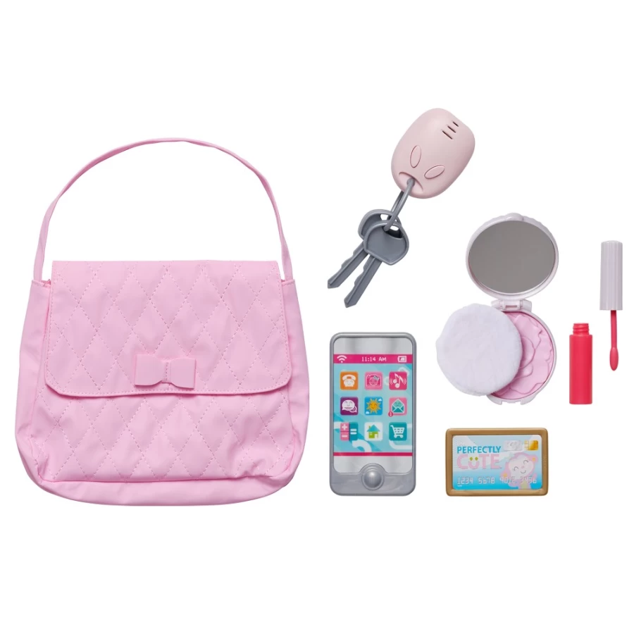 "Perfectly-Cute Just Like Mommy Purse - Adorable Kids' Handbag for Pretend Play"