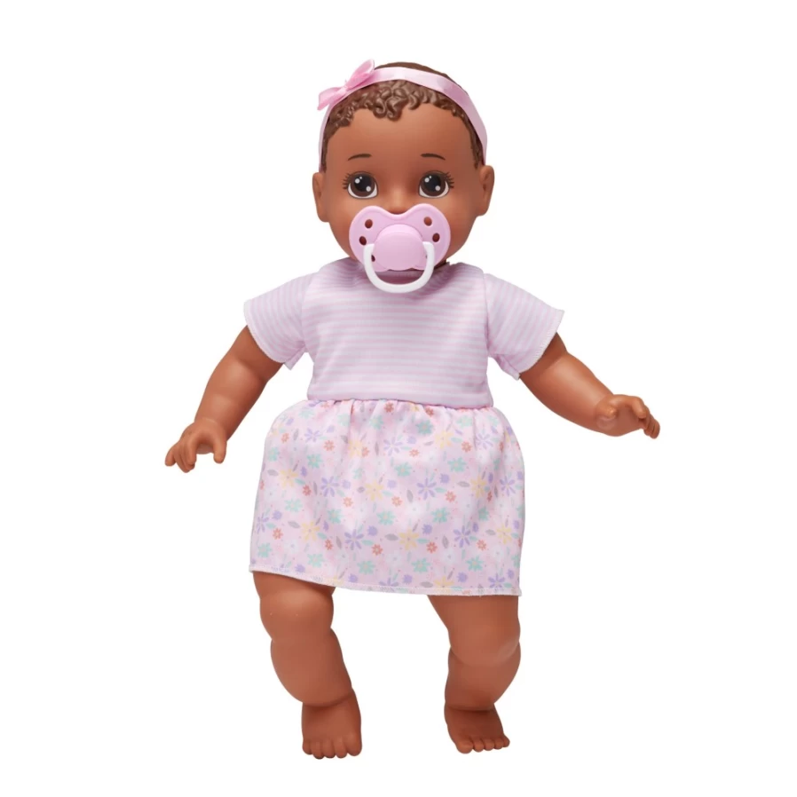 "Perfectly-Cute 14 Inch My Sweet Baby Girl Doll with Brunette Hair & Brown Eyes"