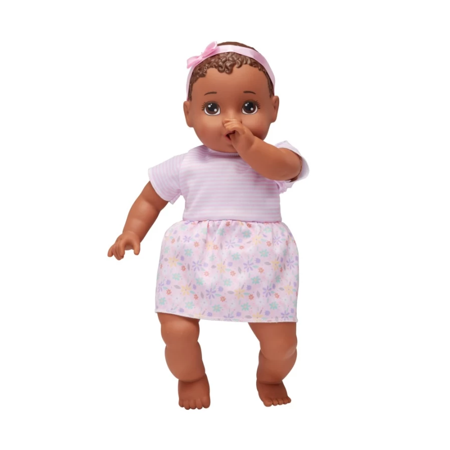 "Perfectly-Cute 14 Inch My Sweet Baby Girl Doll with Brunette Hair & Brown Eyes"