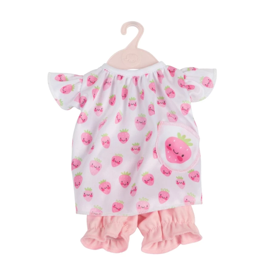 "Perfectly-Cute 2-Piece Strawberry Print Dress & Bloomers Set for Girls"