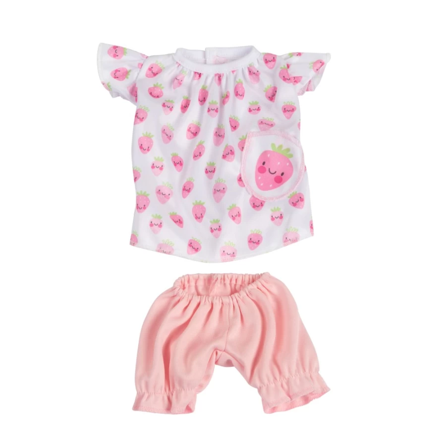 "Perfectly-Cute 2-Piece Strawberry Print Dress & Bloomers Set for Girls"