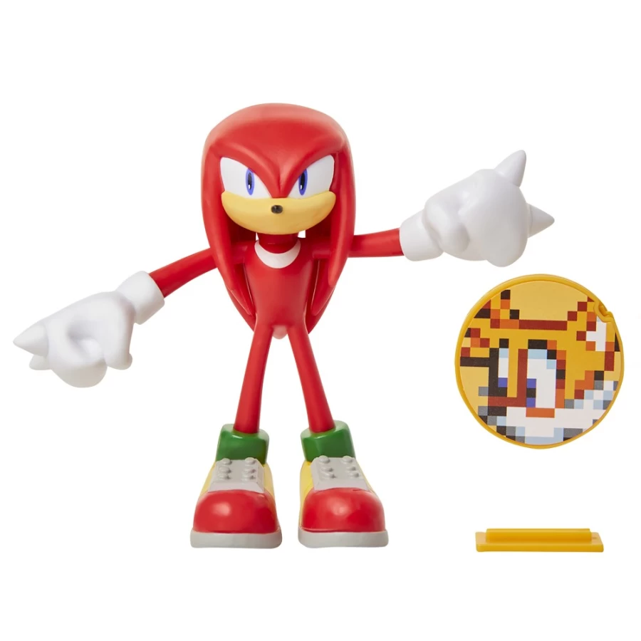 Sonic the Hedgehog Knuckles 4-Inch Action Figure - Collectible Character Model