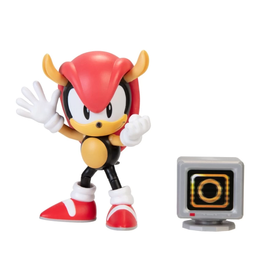 Sonic the Hedgehog Mighty 4-Inch Action Figure with Monitor - Collectible Toy