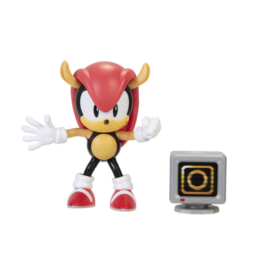 Sonic the Hedgehog Mighty 4-Inch Action Figure with Monitor - Collectible Toy