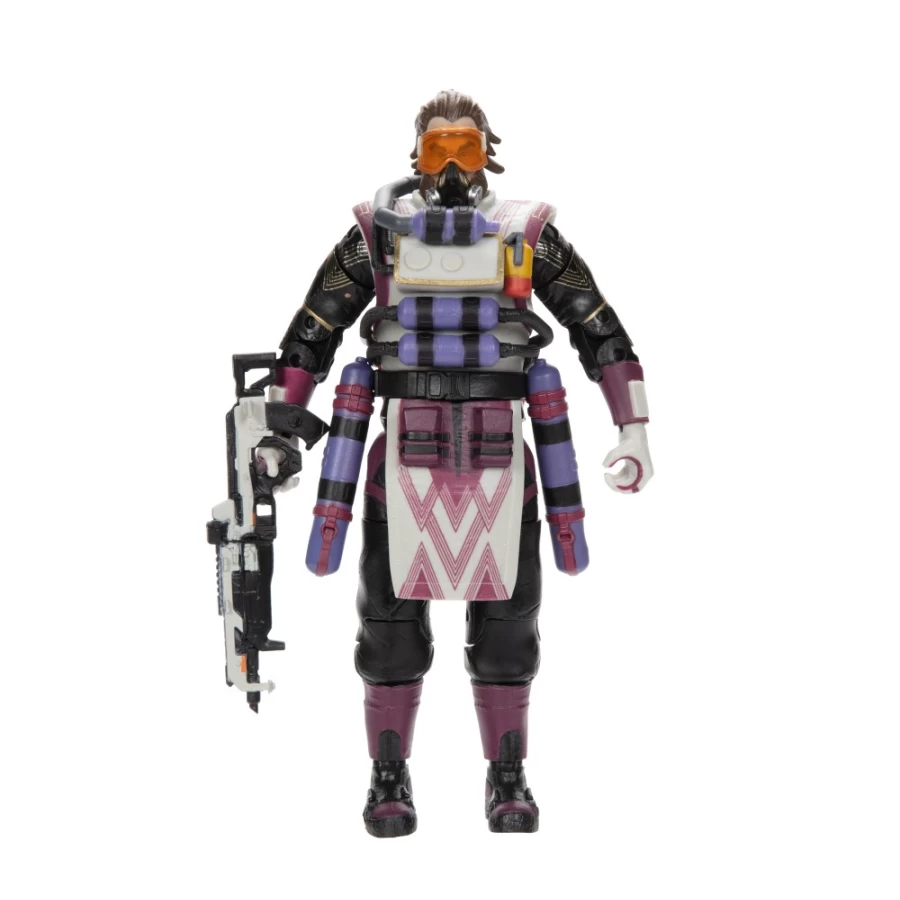 Apex Legends Caustic Series 6 Action Figure with Rare Geometric Anomaly Skin - Collectible Limited Edition