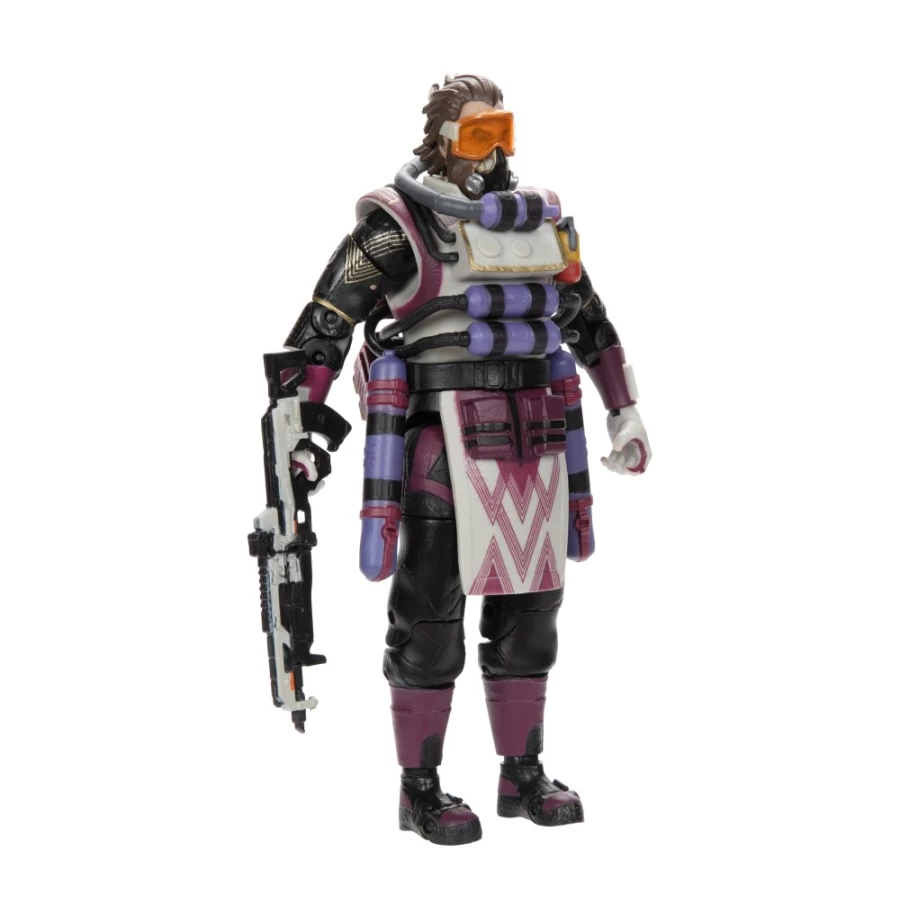 Apex Legends Caustic Series 6 Action Figure with Rare Geometric Anomaly Skin - Collectible Limited Edition