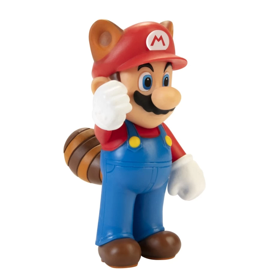 Super Mario Bros Raccoon Mario 2.5-Inch Poseable Action Figure – Nintendo Collectible