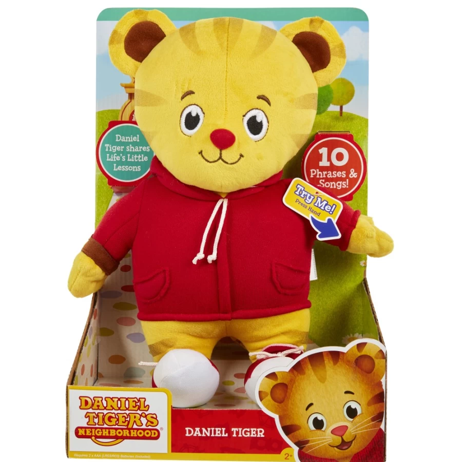 Jack Logo Daniel Tiger Plush - Soft Neighborhood Friend Stuffed Animal Toy