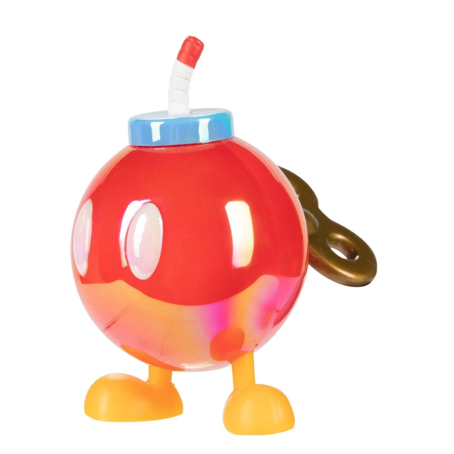Super Mario Red Bob-Omb 2.5-Inch Articulated Action Figure – Collectible Posable Character