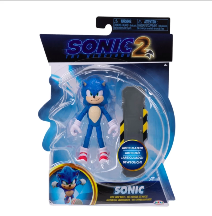 Sonic the Hedgehog 4-Inch Action Figure - Sonic-2 Series Collectible Toy