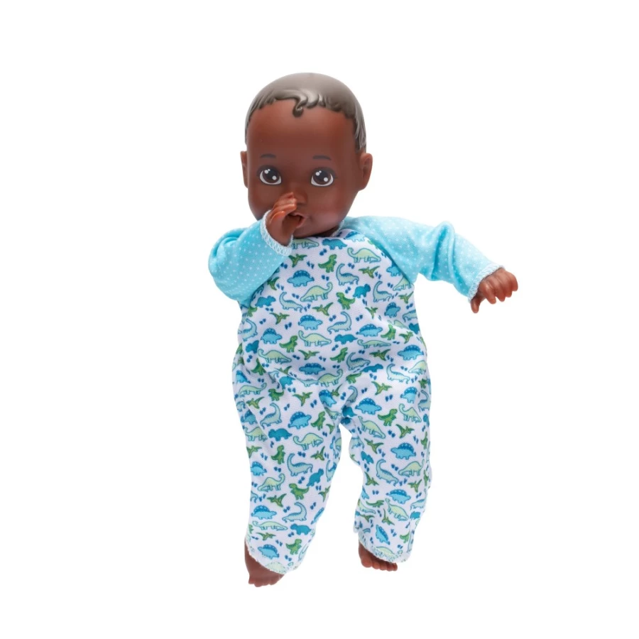 "Perfectly-Cute 8 Inch Dark Brunette Baby Doll with Brown Eyes - Outfit May Vary"