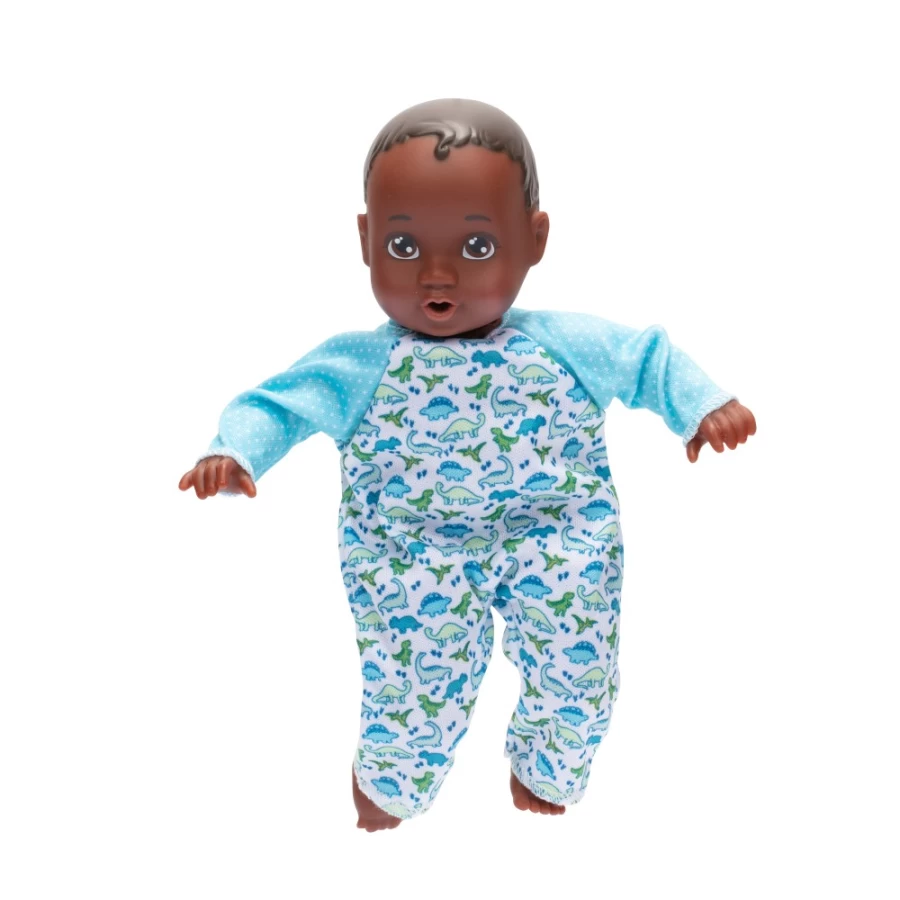 "Perfectly-Cute 8 Inch Dark Brunette Baby Doll with Brown Eyes - Outfit May Vary"