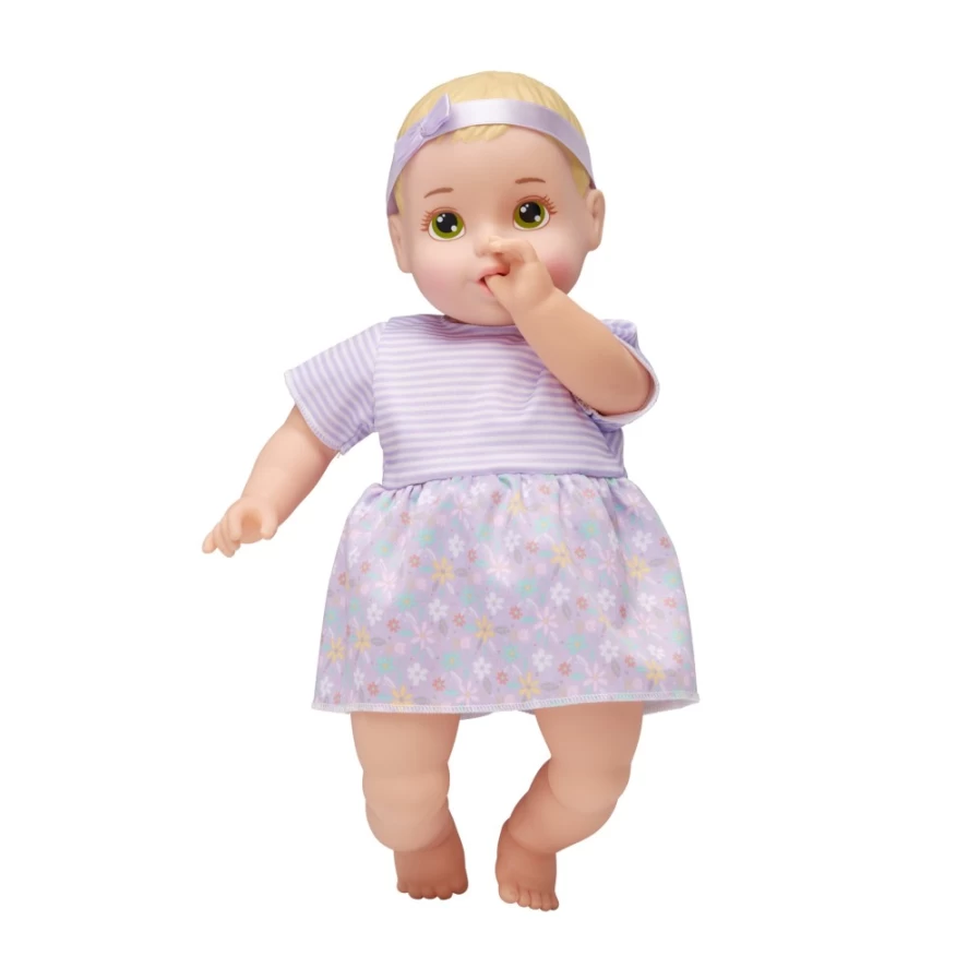 "Perfectly-Cute 14 Inch Blonde Hazel Eyes Sweet Baby Girl Doll for Kids"
