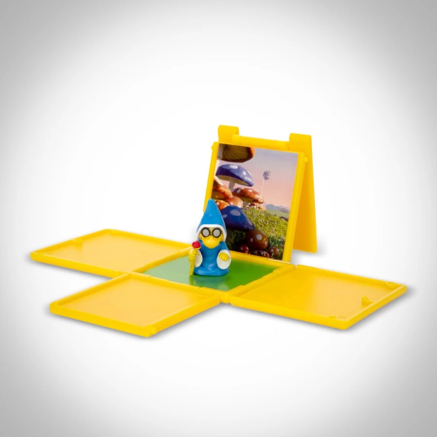 "Super Mario Bros 1.25 Inch Kamek Mini Figure with Question Block – Official Collectible"