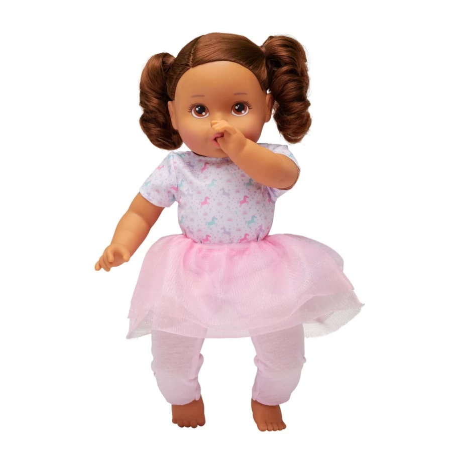 "Perfectly-Cute My Sweet Toddler Girl Doll with Brunette Hair & Brown Eyes"