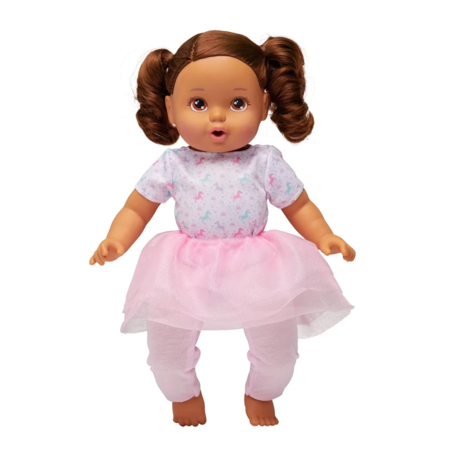 "Perfectly-Cute My Sweet Toddler Girl Doll with Brunette Hair & Brown Eyes"