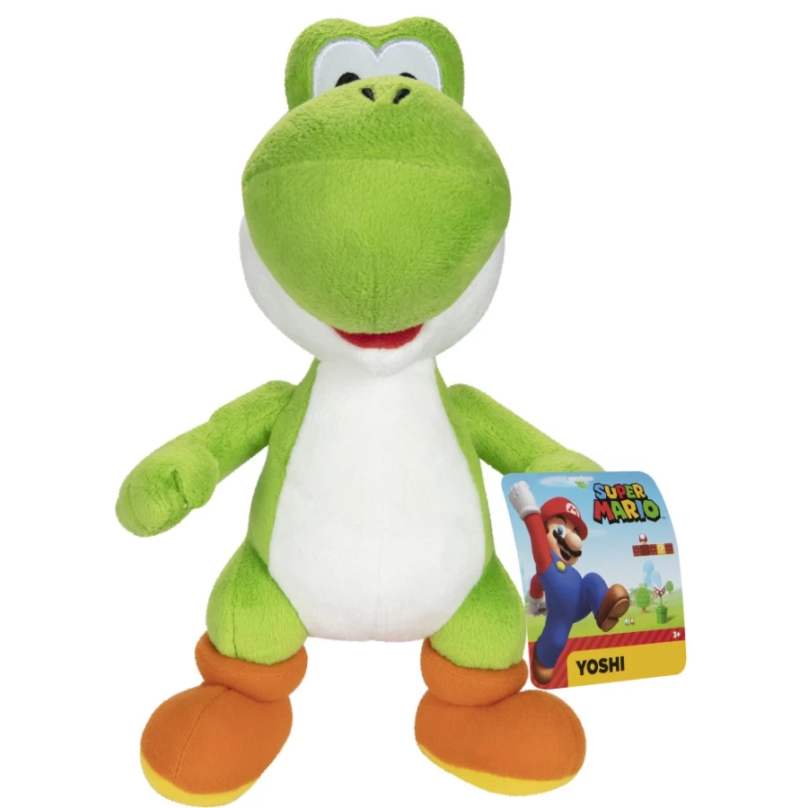 Super Mario Yoshi Plush Toy - Soft Green Dinosaur Stuffed Animal from Nintendo Official Collection