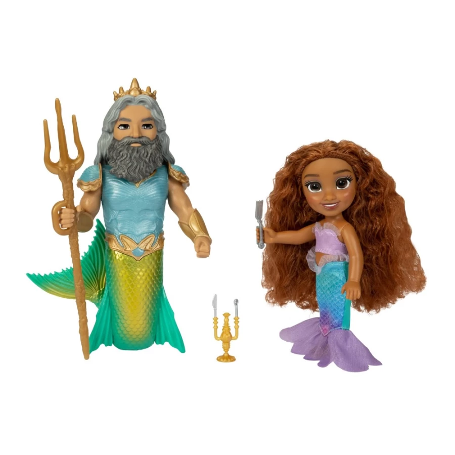 Ariel and King Triton Miniature Gift Set by TLM – Disney Collectible Dolls