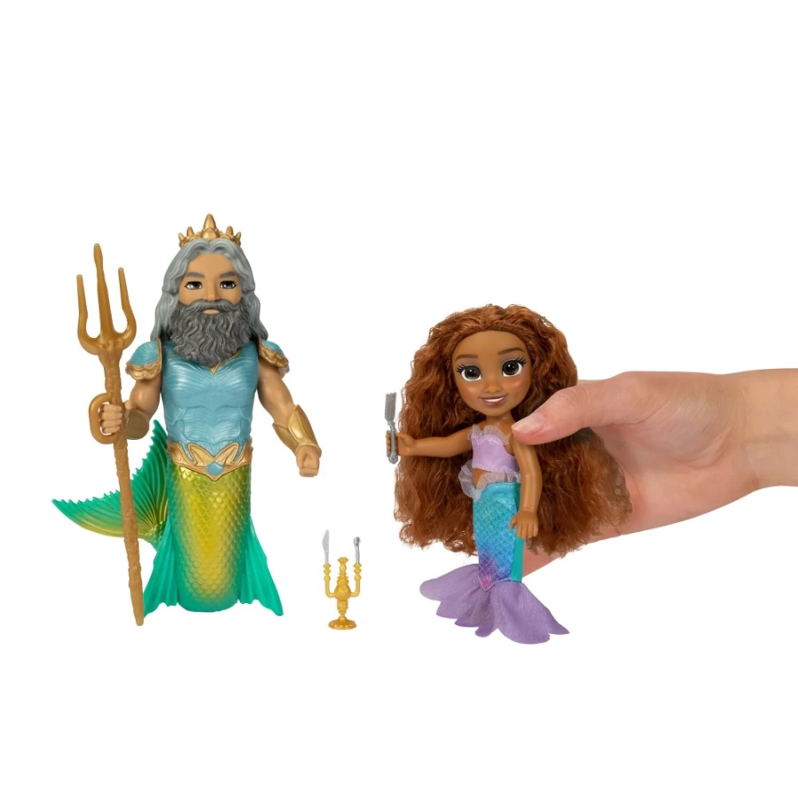 Ariel and King Triton Miniature Gift Set by TLM – Disney Collectible Dolls