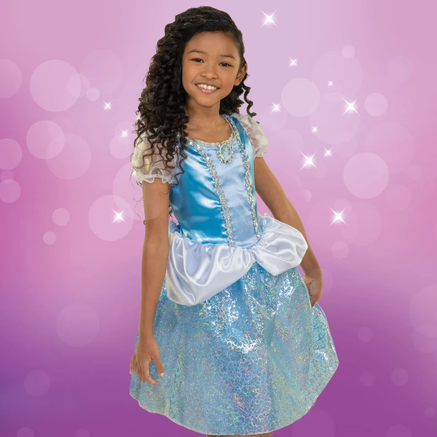 Disney Princess Cinderella Costume for Kids - Official Disney.png Blue Gown with Tiara