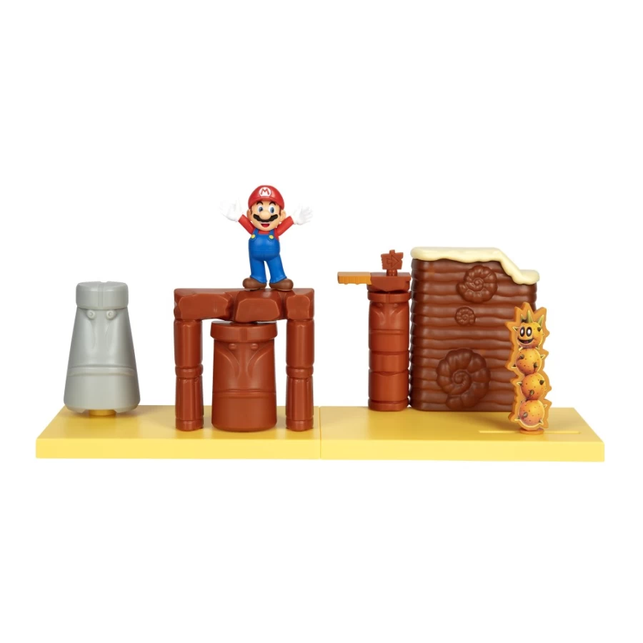 Super Mario Desert Adventure Playset – Kids Sand Toy Set with Iconic Characters
