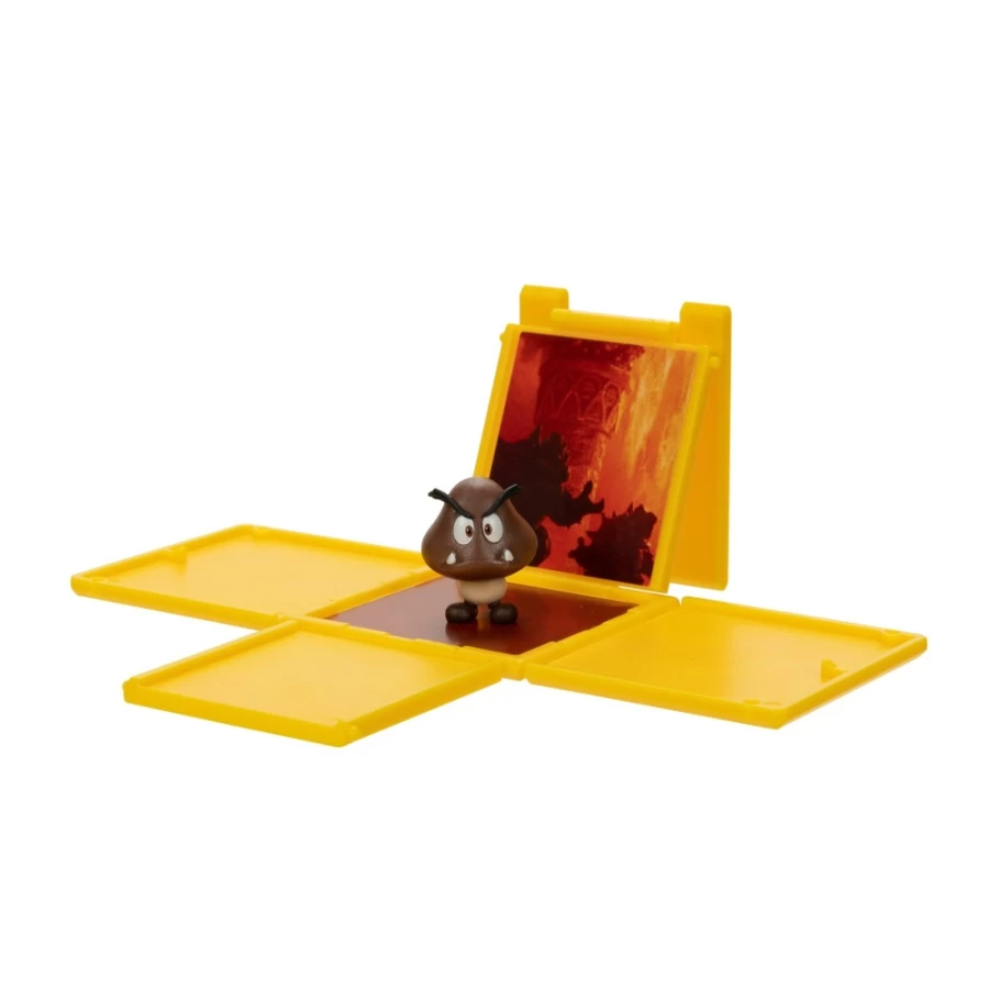 "Super Mario Bros 1.25 Inch Goomba Mini Figure with Question Block - Official Collectible"