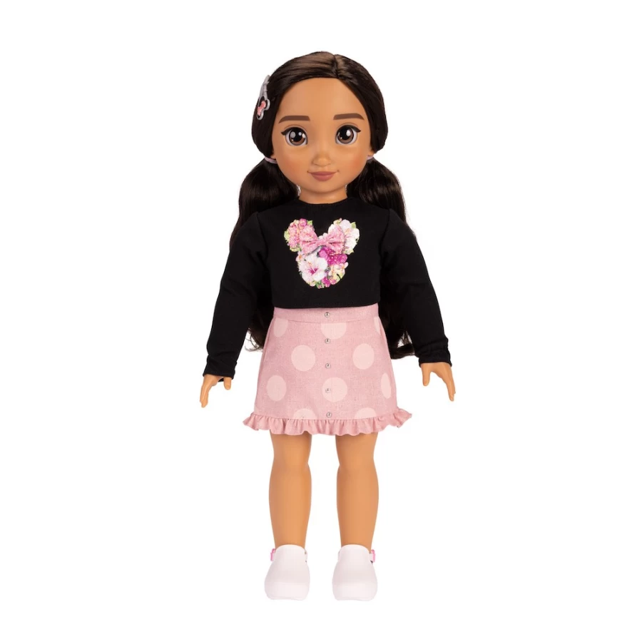 18-Inch Minnie Mouse Inspired Large Doll by ILY-4EVER | Collectible Plush Toy for Disney Fans