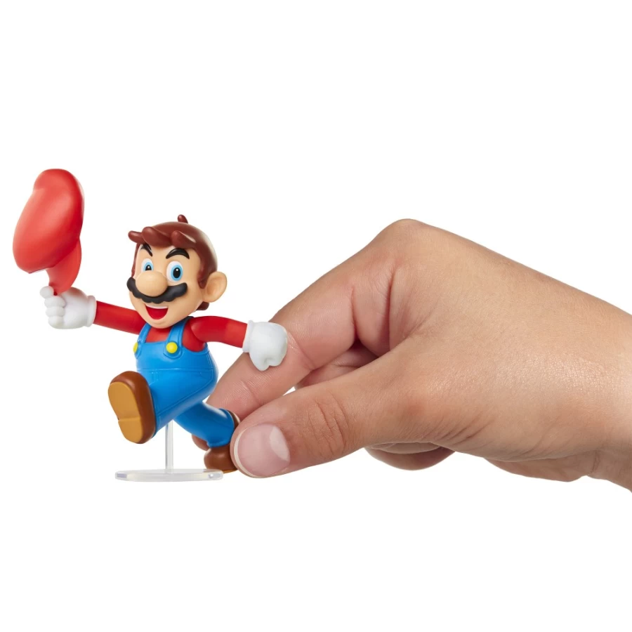 Super Mario Articulated Tipping Hat Figure 2.5-Inch Collectible Toy