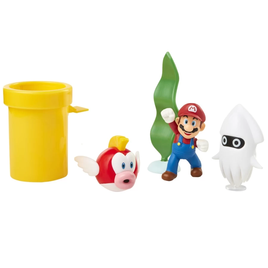 Super Mario Bros 2.5-Inch Underwater Diorama Figure - Official Nintendo Collectible