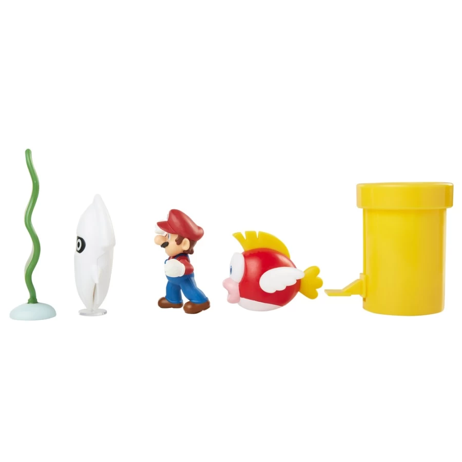 Super Mario Bros 2.5-Inch Underwater Diorama Figure - Official Nintendo Collectible