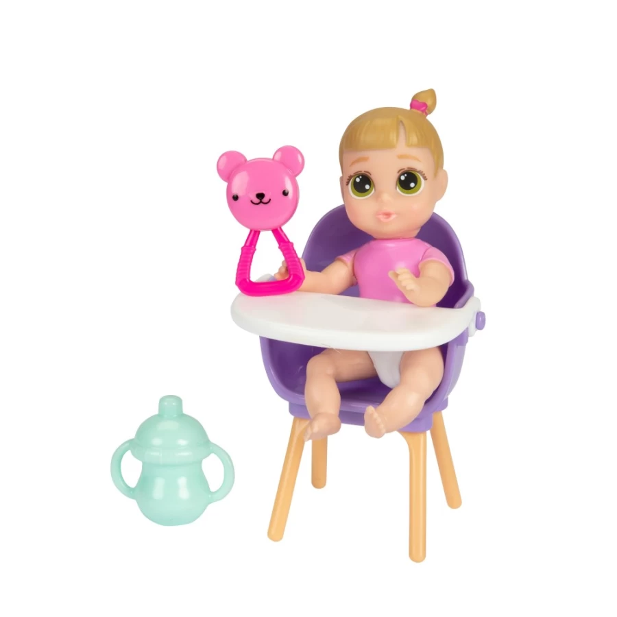 "Perfectly-Cute My Lil 4 Babies Doll Set - 4 Surprises, Blonde Ponytail, Green Eyes"