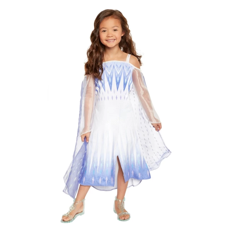 "Frozen Elsa Snow Queen Costume Dress for Kids – Official Disney Inspired Outfit"