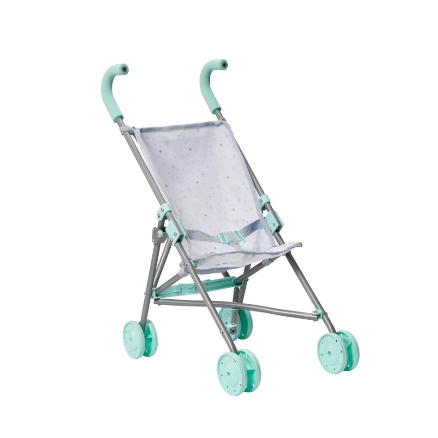 Perfectly-Cute Mint Green Fold-Up Stroller - Lightweight Compact Travel Stroller