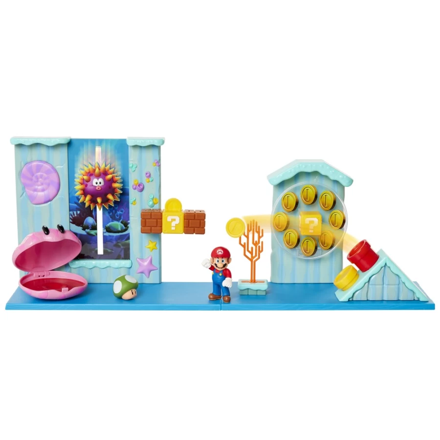 Super Mario Bros Deluxe Underwater Adventure Playset for Kids